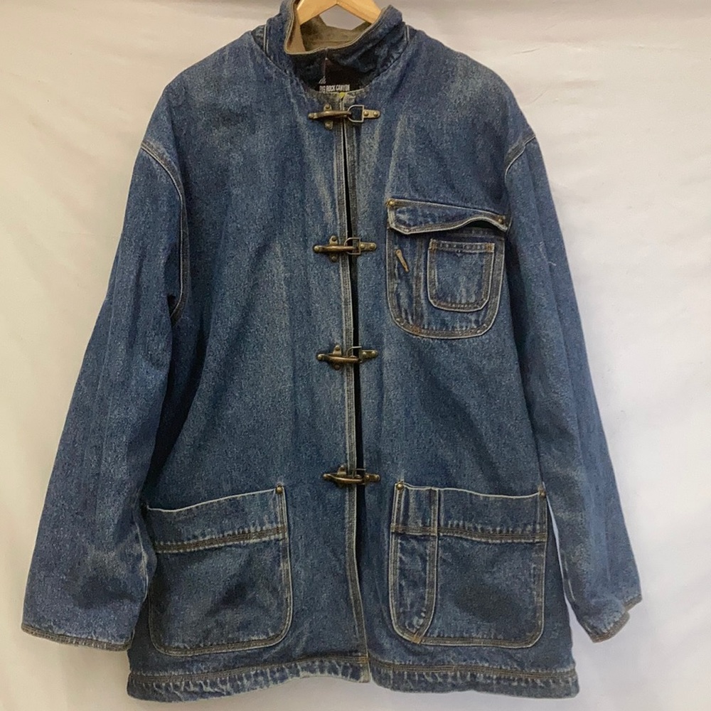 BIG ROCK CANYON DENIM JACKET THICK WARM WITH UTILITY